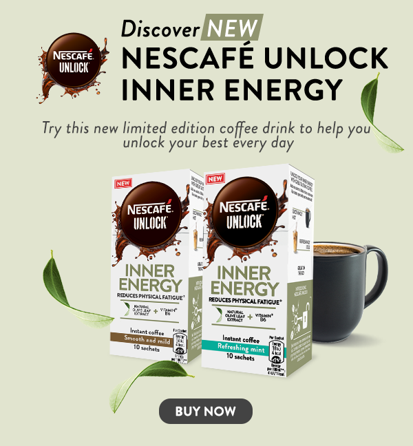 Discover new Nescaf&acute; Unlock Inner Energy. Try this new limited edition coffee drink to help you unlock your best every day. Buy now